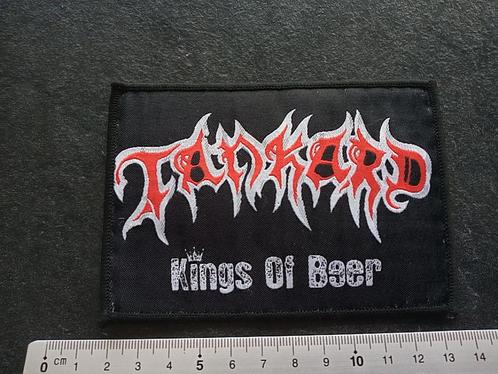 Tankard leuke kings of beer patch used379, Verzamelen, Muziek, Artiesten en Beroemdheden, Gebruikt, Kleding, Verzenden