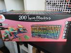 200 twinmarkers, Hobby en Vrije tijd, Tekenen, Ophalen of Verzenden, Nieuw