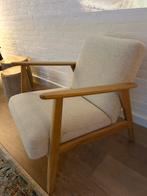 Ekenaset scandinavische fauteuil beige, Ophalen, Zo goed als nieuw