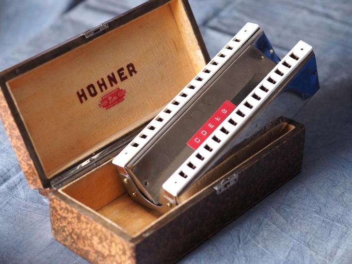 Hohner Vintage Bas Mondharmonica's, Muziek en Instrumenten, Blaasinstrumenten | Mondharmonica's, Gebruikt, Chromatisch, Overige typen