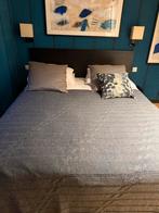 IKEA Malm bed 160x200 met matras, Gebruikt, Zwart, Tweepersoons, Ophalen of Verzenden