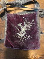 Antieke tas met borduursel, Ophalen of Verzenden