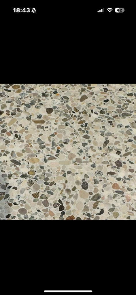 Tegels terazzo 25 euro per stuk, Doe-het-zelf en Verbouw, Tegels, Zo goed als nieuw, Vloertegels, Keramiek, 60 cm of meer, Minder dan 5 m²