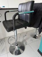 Bar stoelen zwart 4 stuks, Huis en Inrichting, Stoelen, Ophalen, Zwart