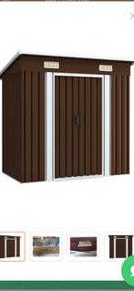 Vida Xl schuurtje,bruin, nog in de doos, Tuin en Terras, Tuinhuizen, Schuur, Nieuw, Zonder ramen, Metaal