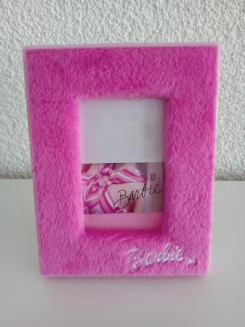 Mooi Barbie Fotolijstje voorzien van Roze Pluche beschikbaar voor biedingen