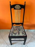 Set van 6 eetkamerstoelen – Opknapper met karakter!, Ophalen, Gebruikt, Zwart, Vijf, Zes of meer stoelen