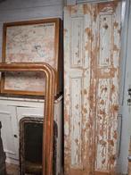 Oud luik brocante dubbelluik hoog houten, Antiek en Kunst, Curiosa en Brocante, Ophalen