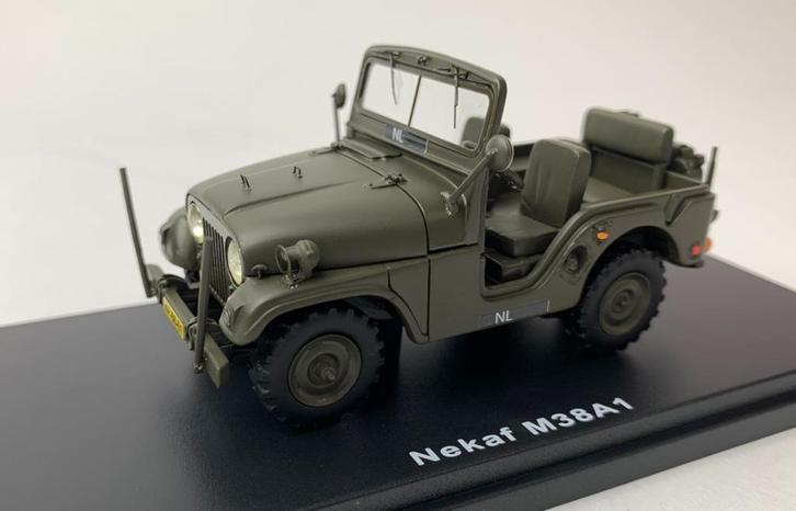 Scale Master 1:43 Nekaf M38A1 legergroen open - resin model, Hobby en Vrije tijd, Modelauto's | 1:43, Nieuw, Auto, Overige merken