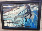 J. TH. GIESEN (1900-1982), Man met ezel. 78/58 cm., Antiek en Kunst, Ophalen