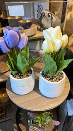 Nieuw 2 potjes met kunst tulpen, Huis en Inrichting, Woonaccessoires | Kunstplanten en Kunstbloemen, Ophalen of Verzenden, Nieuw