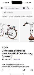 Elops Elektrische Fiets - Perfect voor Stadsritten!, Fietsen en Brommers, Gebruikt, 47 tot 51 cm, 30 tot 50 km per accu, Ophalen
