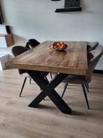 Eettafel teakhout, Ophalen, Teakhout, 200 cm of meer, 50 tot 100 cm