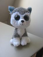 TySilk Slush grijs/witte pluche Husky hond blauwe glitter og, Ophalen of Verzenden, Nieuw, Hond