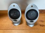 KEF HTS2001 egg satelite speakers 2 stuks tesamen, Zo goed als nieuw, 60 tot 120 watt, Front, Rear of Stereo speakers, Ophalen