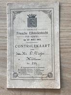 Start kaart Fiets Elfstedentocht Bolsward 1912, Ophalen of Verzenden