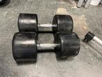2 x 38 kg Lifemaxx rubberen dumbells dumbell set gewichten, Ophalen, Dumbbell, Gebruikt, Lifemaxx