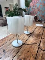 Set van 2 tafellampen. Artemide Logico Mini Tavolo, Huis en Inrichting, Lampen | Tafellampen, Ophalen of Verzenden, Gebruikt, Glas