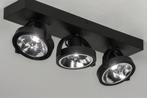 46cm spots zwart bedrijf bank keuken bed lamp plafondlamp, Huis en Inrichting, Lampen | Spots, Nieuw, Led, Ophalen of Verzenden