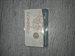 Schulman zilveren vijf cent in coincard 1863, Postzegels en Munten, Ophalen of Verzenden, Koning Willem III