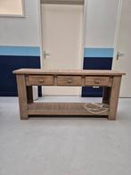 Houten sidetable met lades, Ophalen, Gebruikt, Grenenhout, 100 tot 150 cm