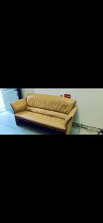 Jori lederen sofa's 2 en 3 zit, Ophalen of Verzenden, 75 tot 100 cm