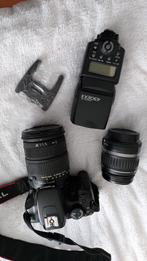 Canon Camera met flitser en lens., Audio, Tv en Foto, Canon, Zo goed als nieuw, Ophalen