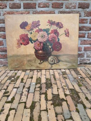 Bloemen bloemstilleven schilderij beschikbaar voor biedingen