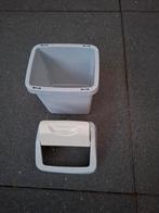 Mini prullenbakjes 2 stuks, Kunststof, Gebruikt, Ophalen of Verzenden, Minder dan 10 liter
