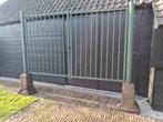 Te koop dubbele spijlen poort, Tuin en Terras, Tuinhekken en Hekwerk, Ophalen, IJzer, Spijlenhekwerk