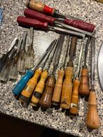 18 stuks steekbeitels gutsen hout beitel nooitgedagt, Doe-het-zelf en Verbouw, Gereedschap | Handgereedschap, Ophalen of Verzenden