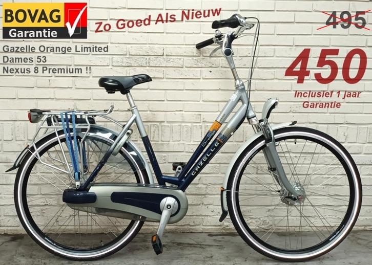 Weg=Weg !! ZGAN Gazelle Orange Limited (Nex-8) €495 Nu €450, Fietsen en Brommers, Fietsen | Dames | Damesfietsen, Zo goed als nieuw