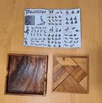 Houten tangram puzzel, Ophalen of Verzenden, Minder dan 500 stukjes, Zo goed als nieuw