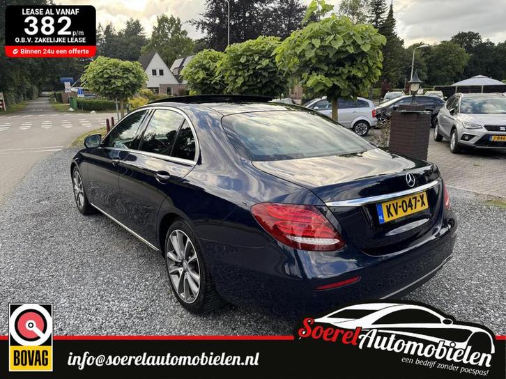 Mercedes E-klasse 350 e Lease Edition Panodaken leer burmest, Auto's, Mercedes-Benz, Bedrijf, Te koop, E-Klasse, 360° camera, ABS