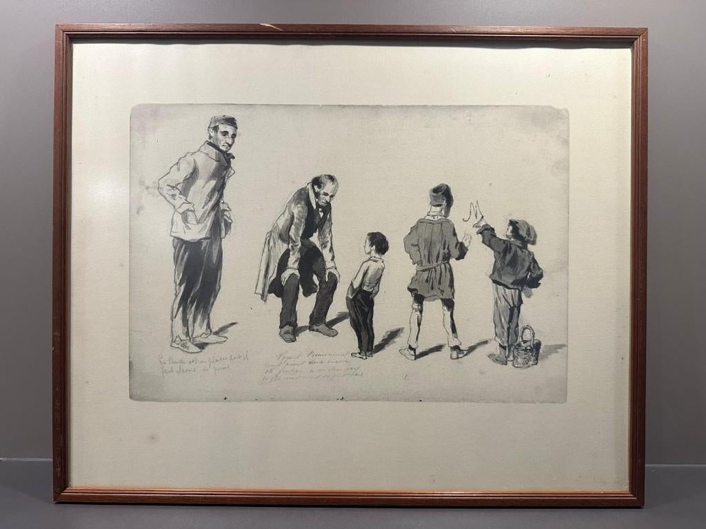 Vintage Prent Caspar (Jebke) de Haan IV, Antiek en Kunst, Ophalen of Verzenden