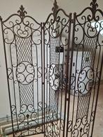 Decoratief ijzeren kamerscherm - 3 delig, Ophalen of Verzenden