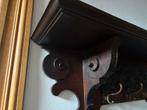 Oude eikenhouten wandkapstok met haken, Gebruikt, Minder dan 100 cm, Hout, Ophalen