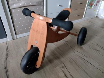 Kinderfeets 2 in 1 houten loopfiets (18 mnd - 4 jr) beschikbaar voor biedingen