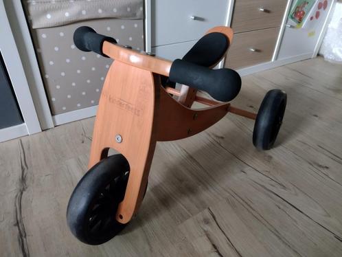 Kinderfeets 2 in 1 houten loopfiets (18 mnd - 4 jr), Kinderen en Baby's, Speelgoed | Buiten | Voertuigen en Loopfietsen, Zo goed als nieuw