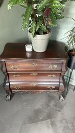 ✨ Sfeervol Bruin Buikkastje in Brocante Stijl - Perfect, Zo goed als nieuw, 3 of 4 laden, Minder dan 100 cm, 25 tot 50 cm