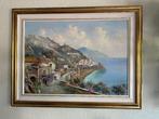 Ingelijst schilderij van G. Del Grasso – Amalfi Kust, Ophalen