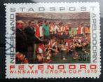 Stadspostzegel "Feyenoord winnaar Europa-Cup" 1970, Postzegels en Munten, Ophalen of Verzenden, Na 1940, Gestempeld