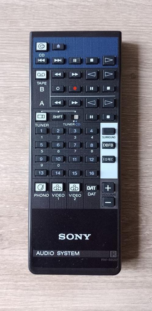 Sony rm-s920 afstandsbediening origineel audio system, Audio, Tv en Foto, Afstandsbedieningen, Gebruikt, Origineel, Receiver of Versterker