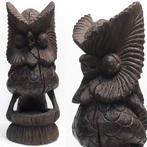 Houten UIL burung Hantu tribal antiek beeld vogel Indonesie, Ophalen of Verzenden