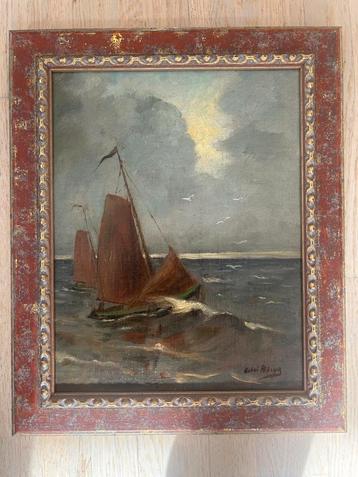 Adrie Bleijs schilderij - Zeilschepen beschikbaar voor biedingen