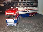 Scania Highline met bulktrailer van A.v.d.Wouw Tekno., Hobby en Vrije tijd, Modelauto's | 1:50, Ophalen of Verzenden, Nieuw, Bus of Vrachtwagen
