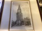 Prachtige Ets Martnitoren Groningen, Ophalen of Verzenden