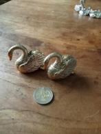 zwanen peper en zout stel  metaal goud kleurig, Ophalen of Verzenden, Zo goed als nieuw, Vogel, Beeldje of Figuurtje