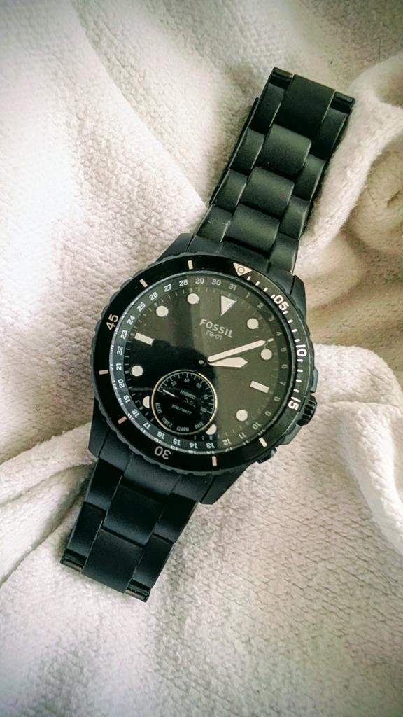 Fossil Hybride Smartwatch - Stijlvol & Functioneel, Sieraden, Tassen en Uiterlijk, Horloges | Heren, Overige merken, Leer, Ophalen of Verzenden