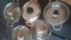 Diverse pannen, Ophalen, Gebruikt, Rvs, Pannenset